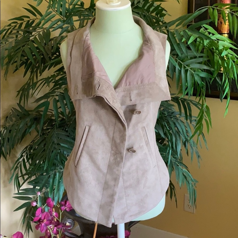 BCBG MaxAzria Faux Suede Vest